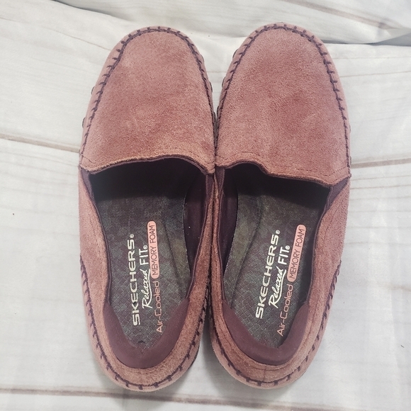 Skechers Relaxed Fit Biker Alumni Plum Slip On Sneaker Shoes Womens Size 7 - Picture 6 of 10